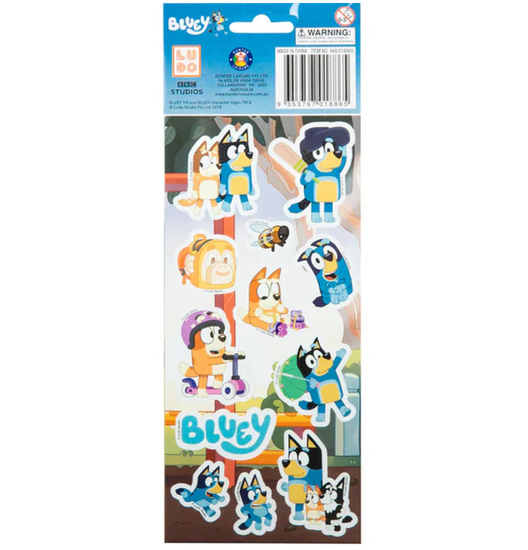STICKERS 3PK BLUEY HOLOGRAPIC