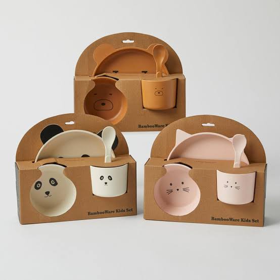 PILBEAM KIDS 4PC DINING SET ANIMALS