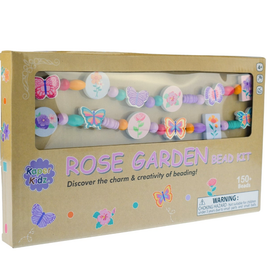 WOOD BEAD KIT ROSE GARDEN