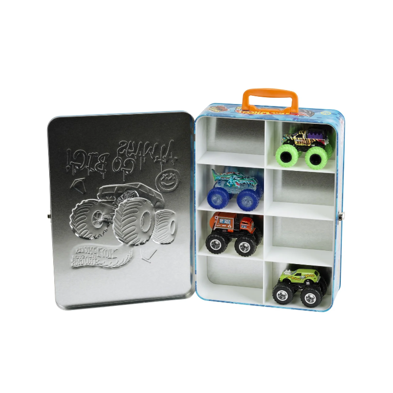 H/W MONSTER TRUCK COLLECTION TIN HOLDS 8