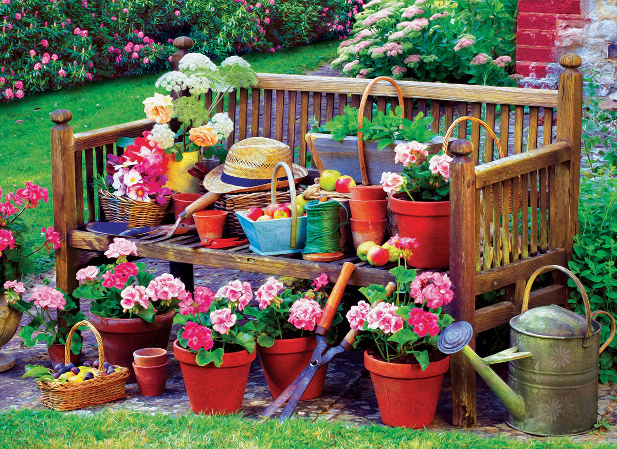 PUZZLE 1000PC GARDEN BENCH