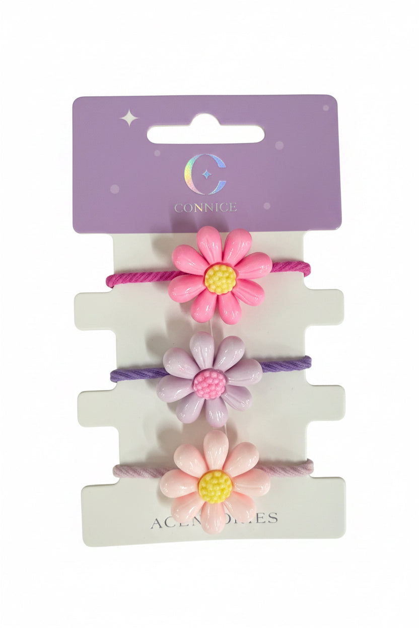 C/NICE HC09366 3PC DAISY HAIR TIES