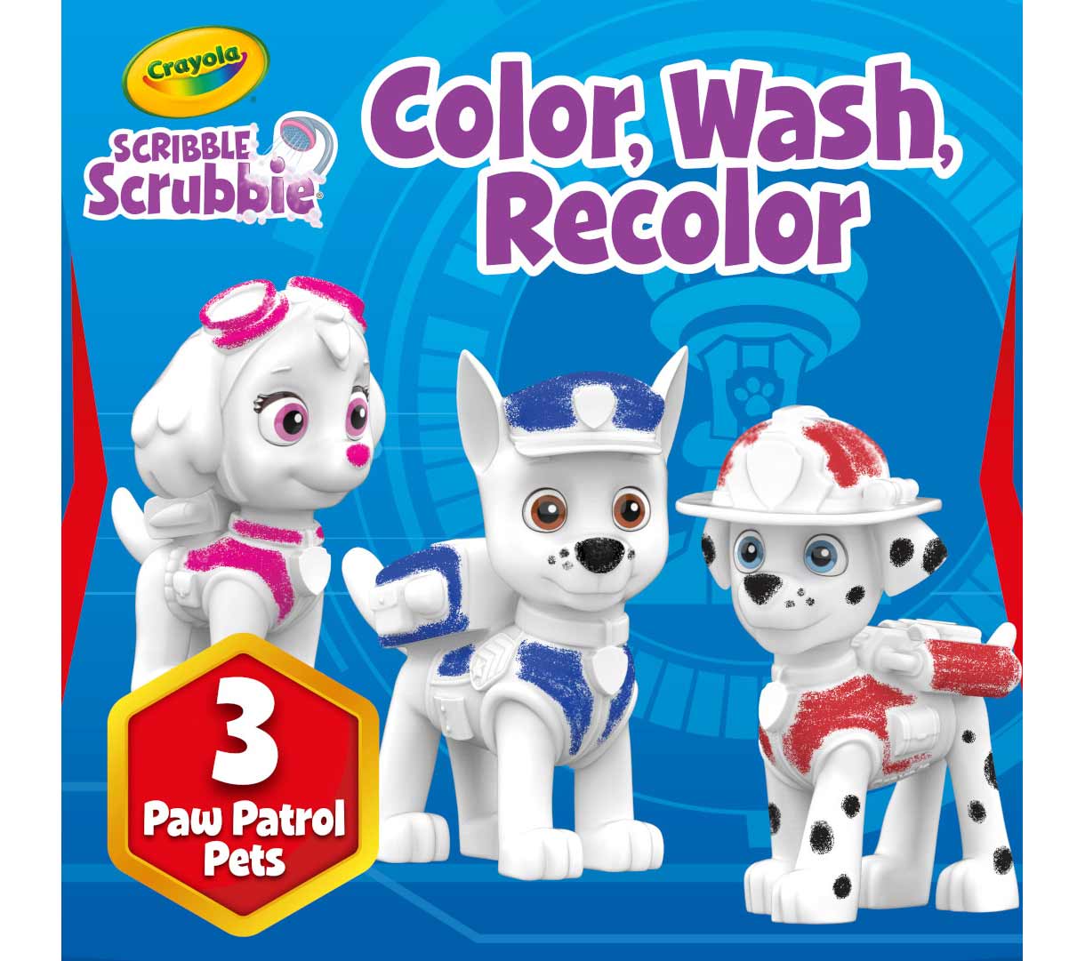 CRAYOLA SCRIBBLE SCRUBBIE PAW PATROL 3PK