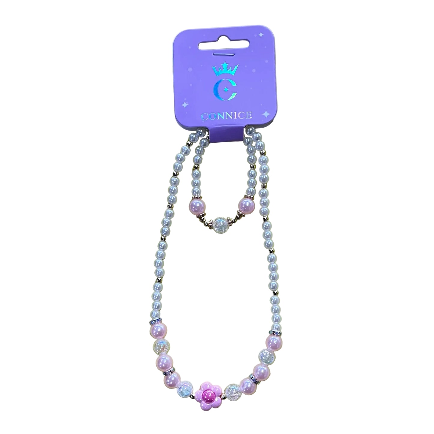 C/NICE HC10201 PINK BLOSSOM JEWEL SET