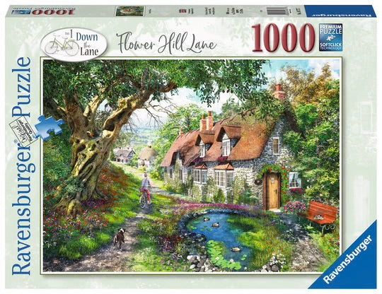 PUZZLE 1000PC FLOWER HILL LANE NEW