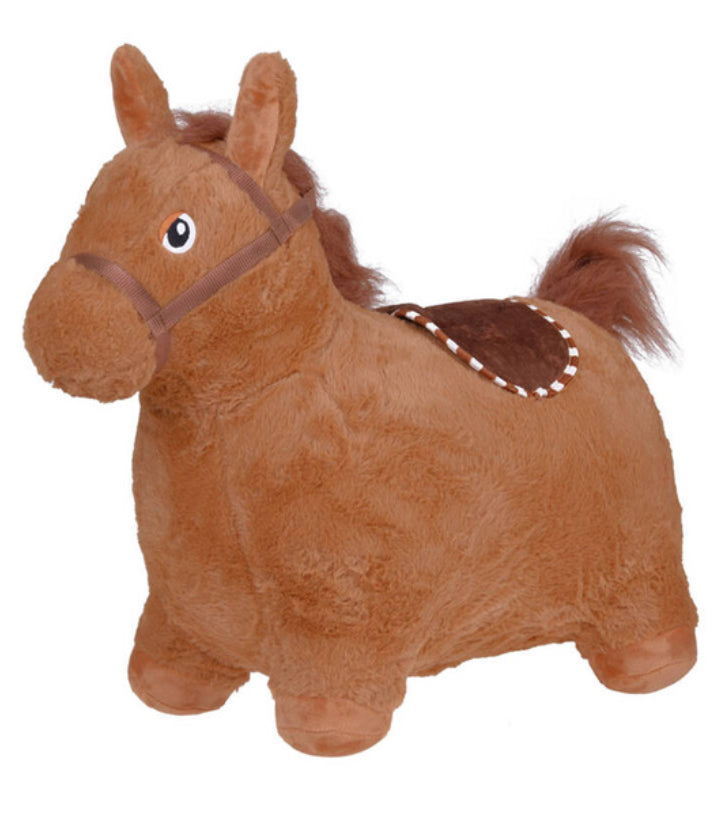 INFLATABLE HOPPING HORSE W SQUEAKER