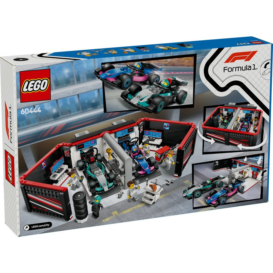 LEGO 60444 CITY F1 GARAGE MERC & ALPINE