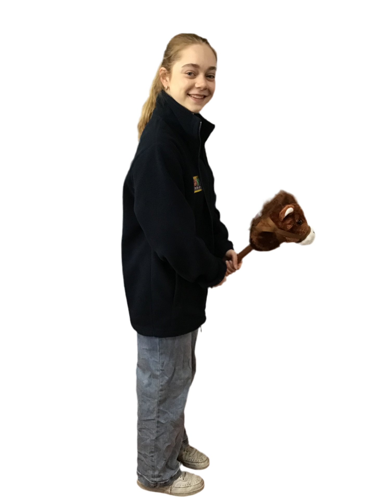 HOBBY HORSE BROWN BRIDLED 78CM