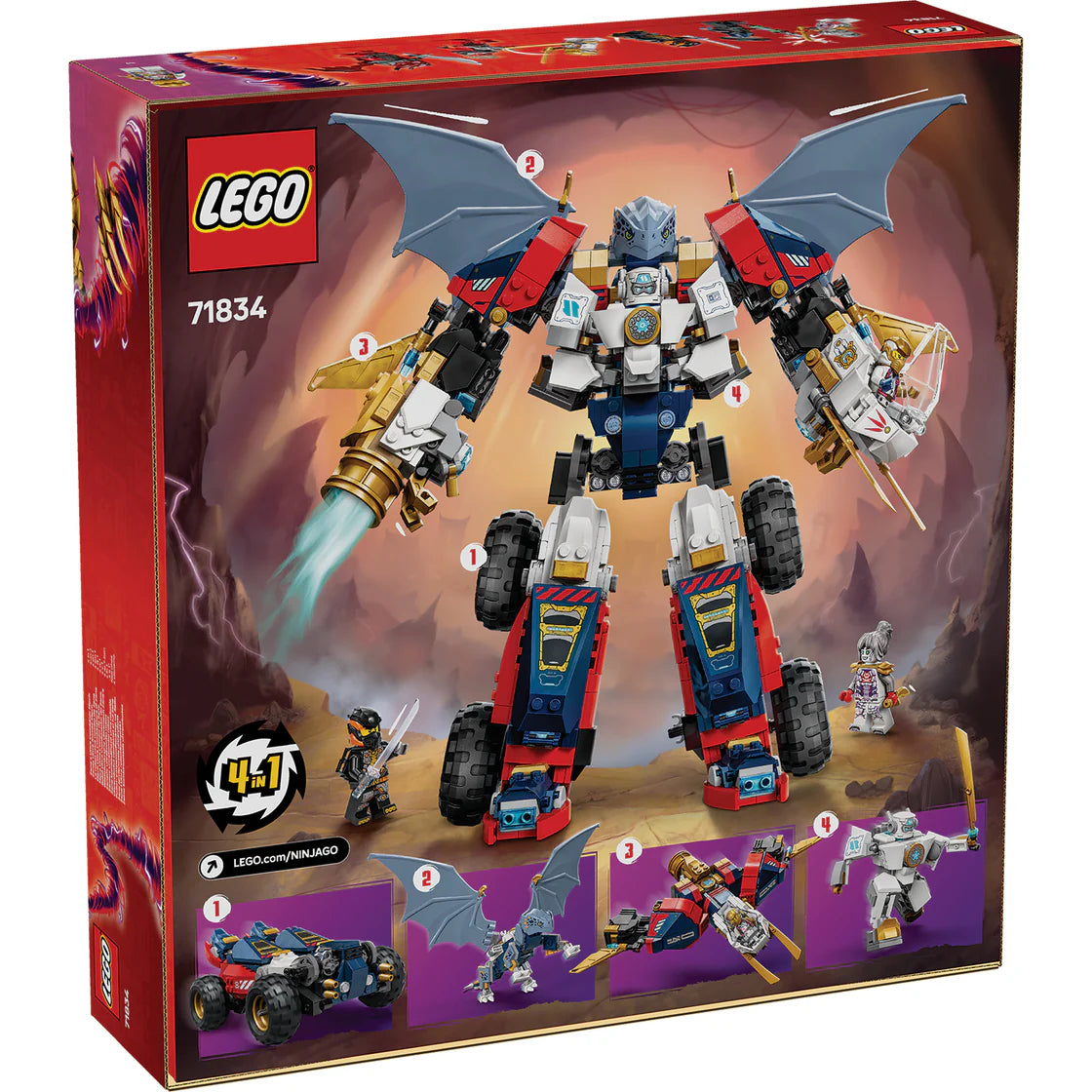 LEGO 71834 NINJAGO ZANE'S ULTRA COMBINER