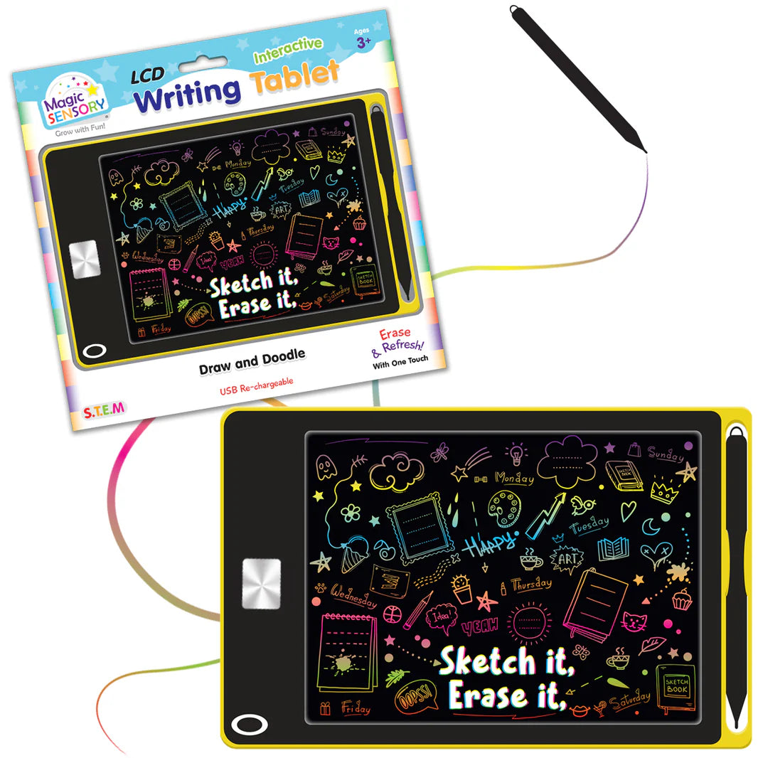 INTERACT LCD WRITING TABLET YELLOW DOODL