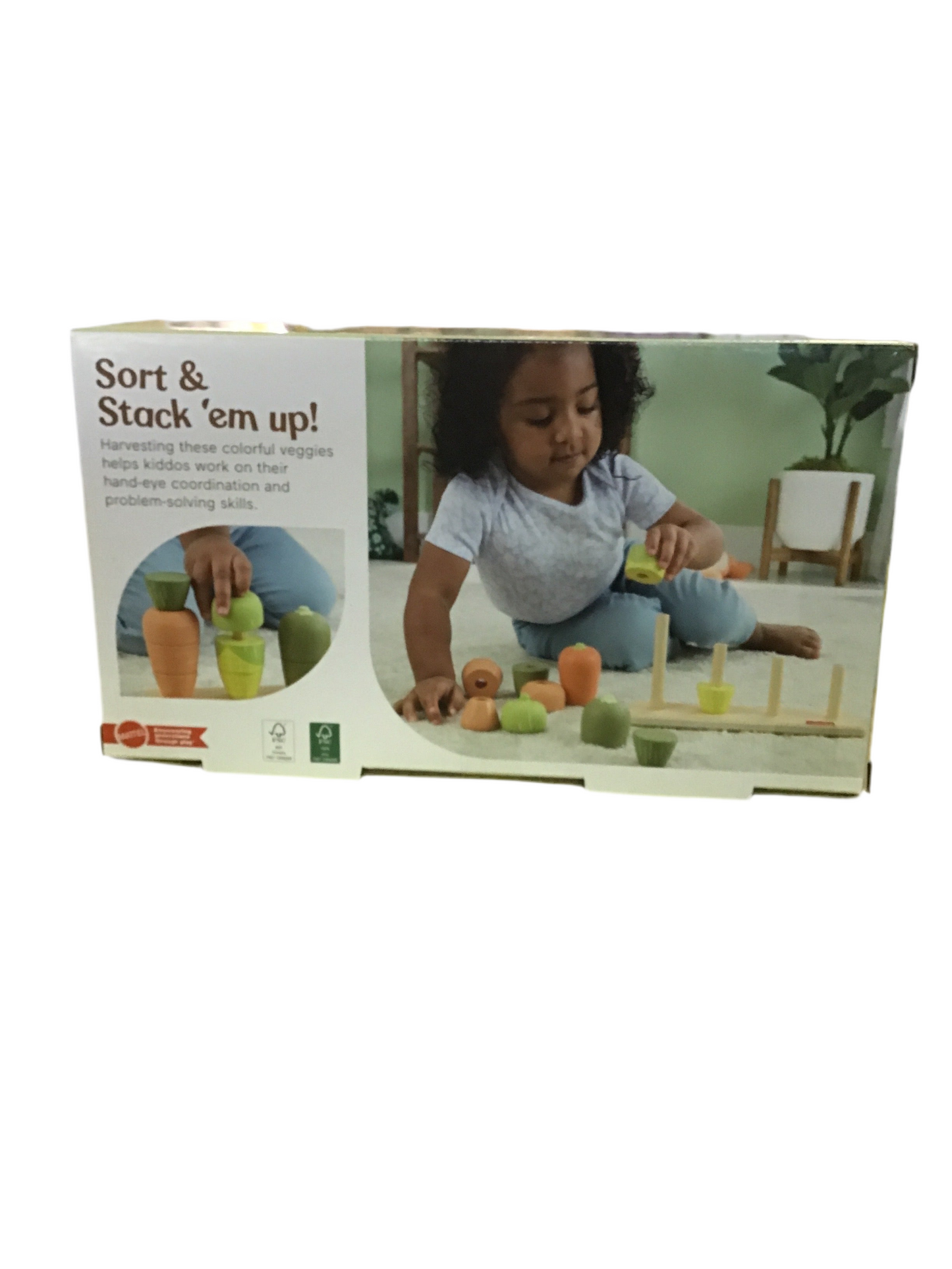 F/P WOODEN VEGGIE STACKER
