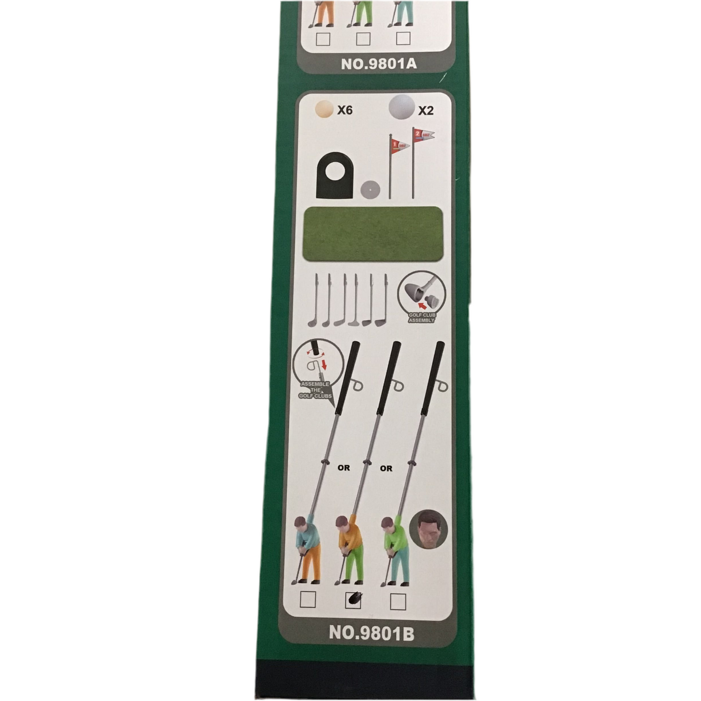 NOVEL ACTION FIGURE GOLF GAME