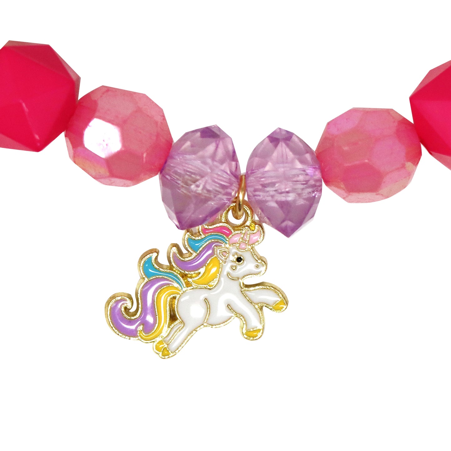 P/Pop Ncm126 Unicorn Rainbow Necklace