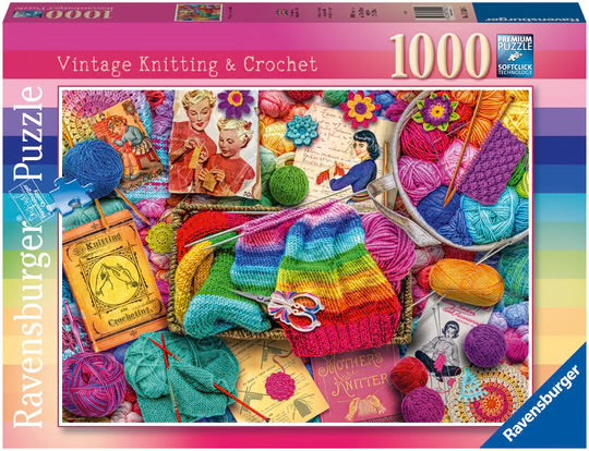 PUZZLE 1000PC KNITTING & CROCHET NEW