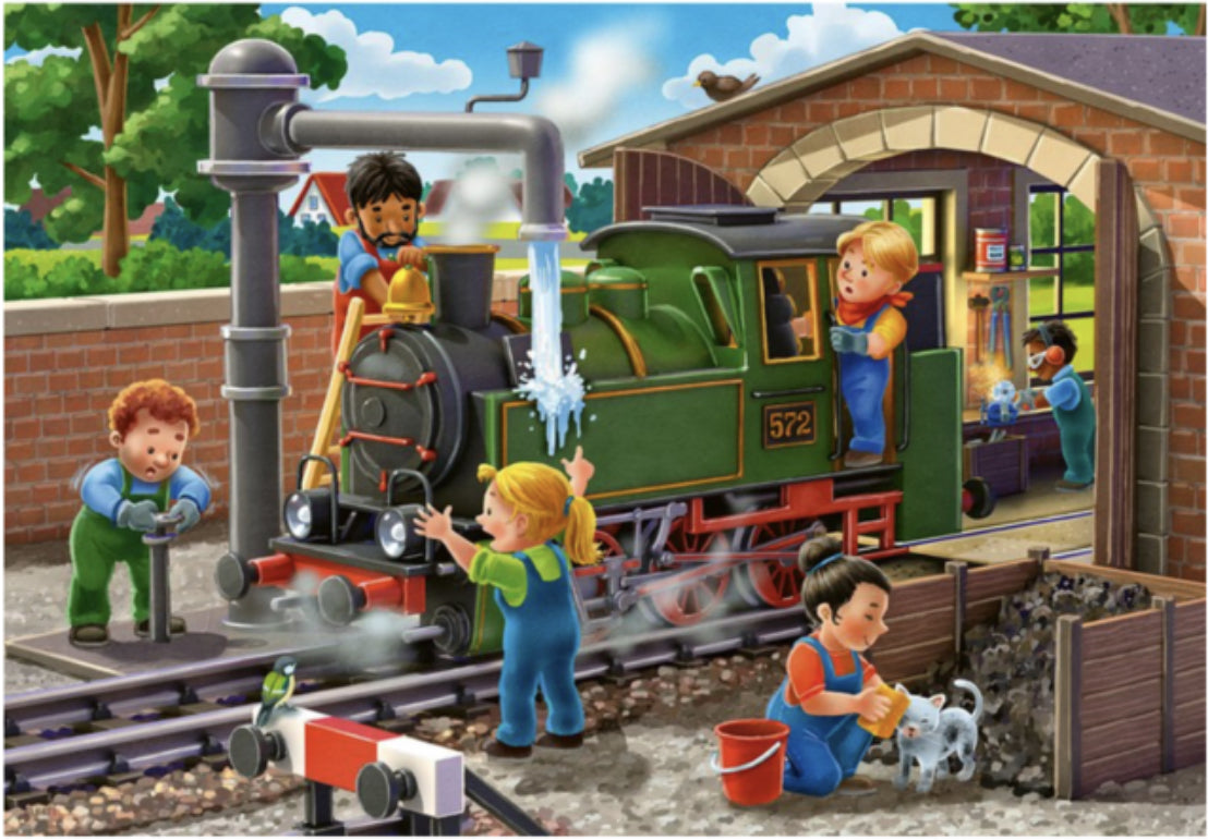 PUZZLE 2X12PC PLANES & TRAINS