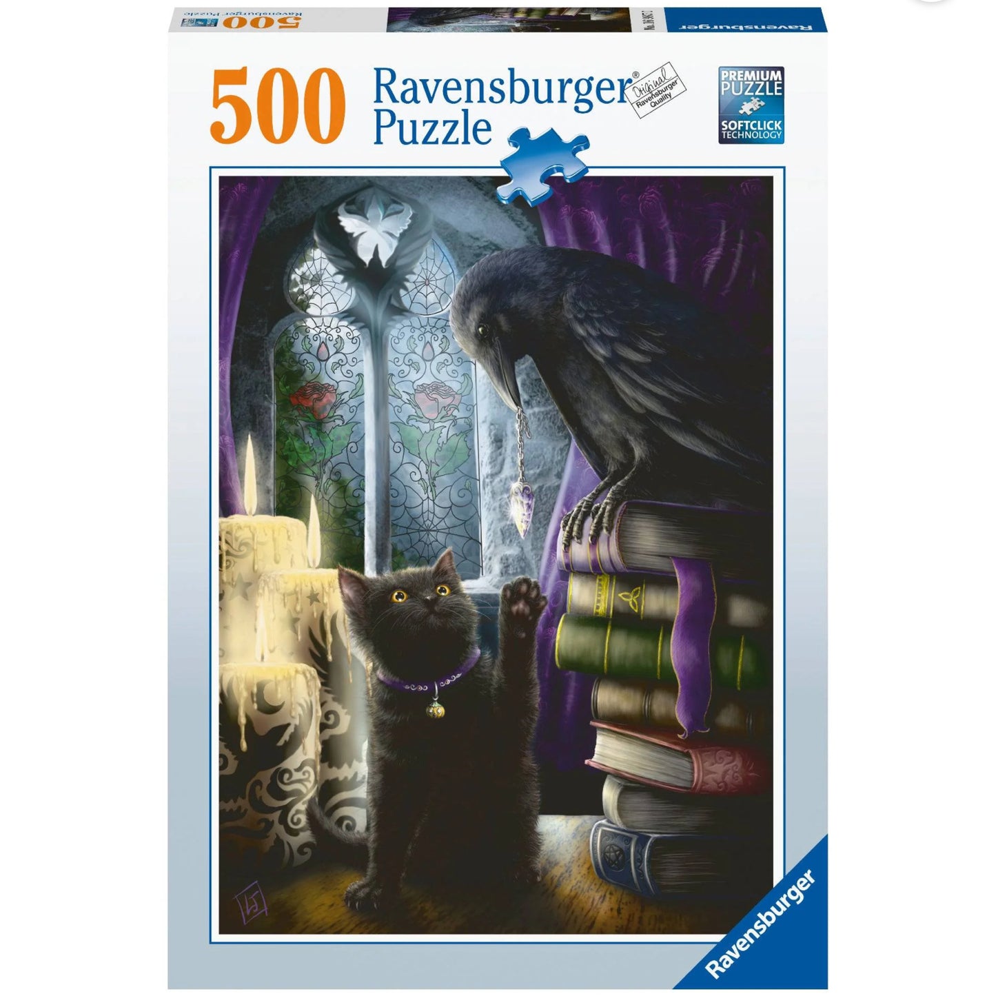 PUZZLE 500PC BLACK CAT AND RAVEN NEW