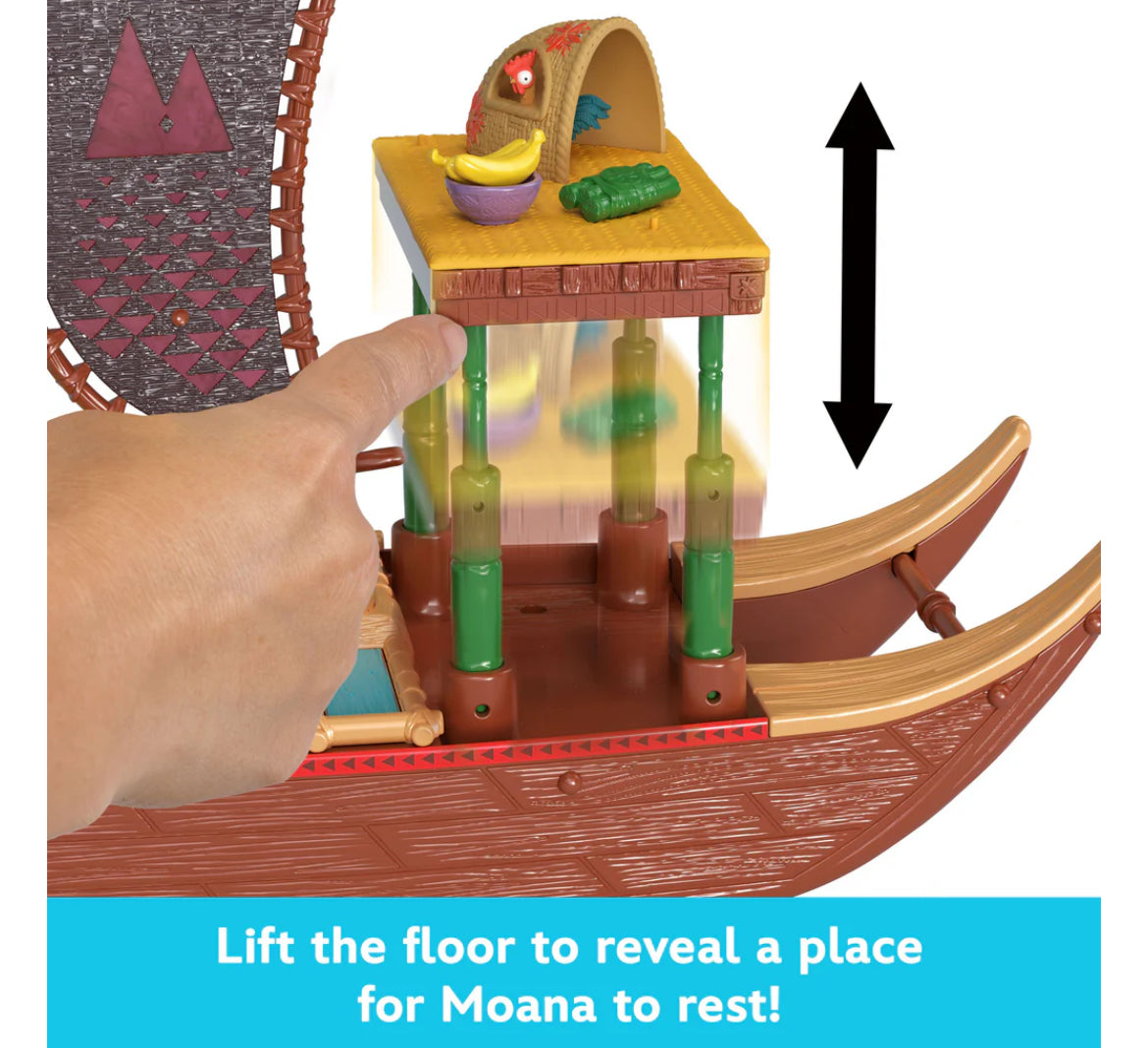 DISNEY MOANA 2 TRANSFORMING BOAT