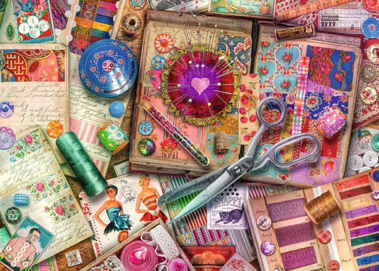 PUZZLE 1000PC VINTAGE DRESSMAKING