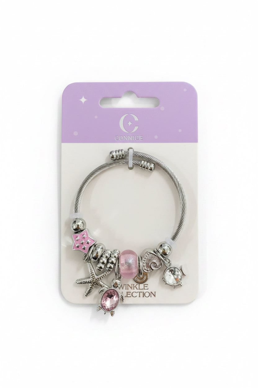 C/NICE BC13486F TURTLE CHARM BRACELET
