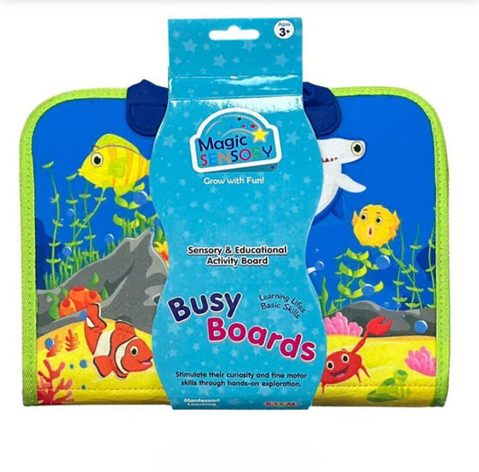 MAGIC SENSORY BUSY BOARDS BLUE