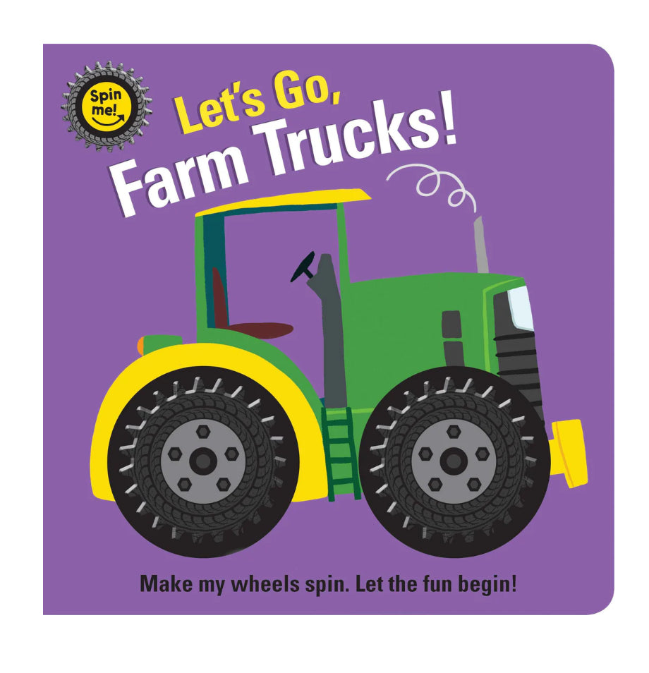 BOOK SPIN ME WHEELS FARM TRUCKS