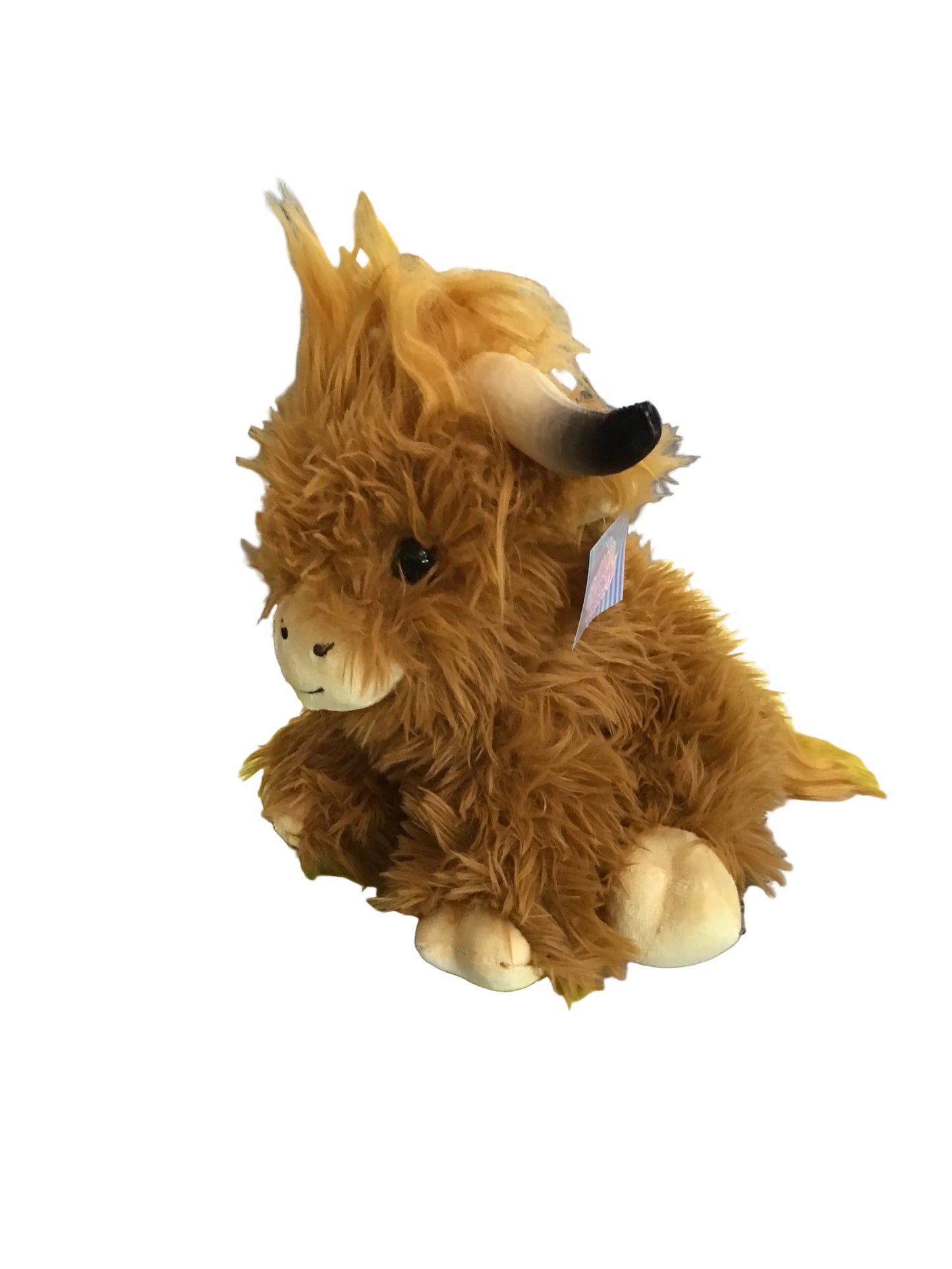 PLUSH HIGHLAND COW SITTING 25CM