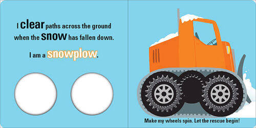 BOOK SPIN ME WHEELS RESCUE TRUCKS