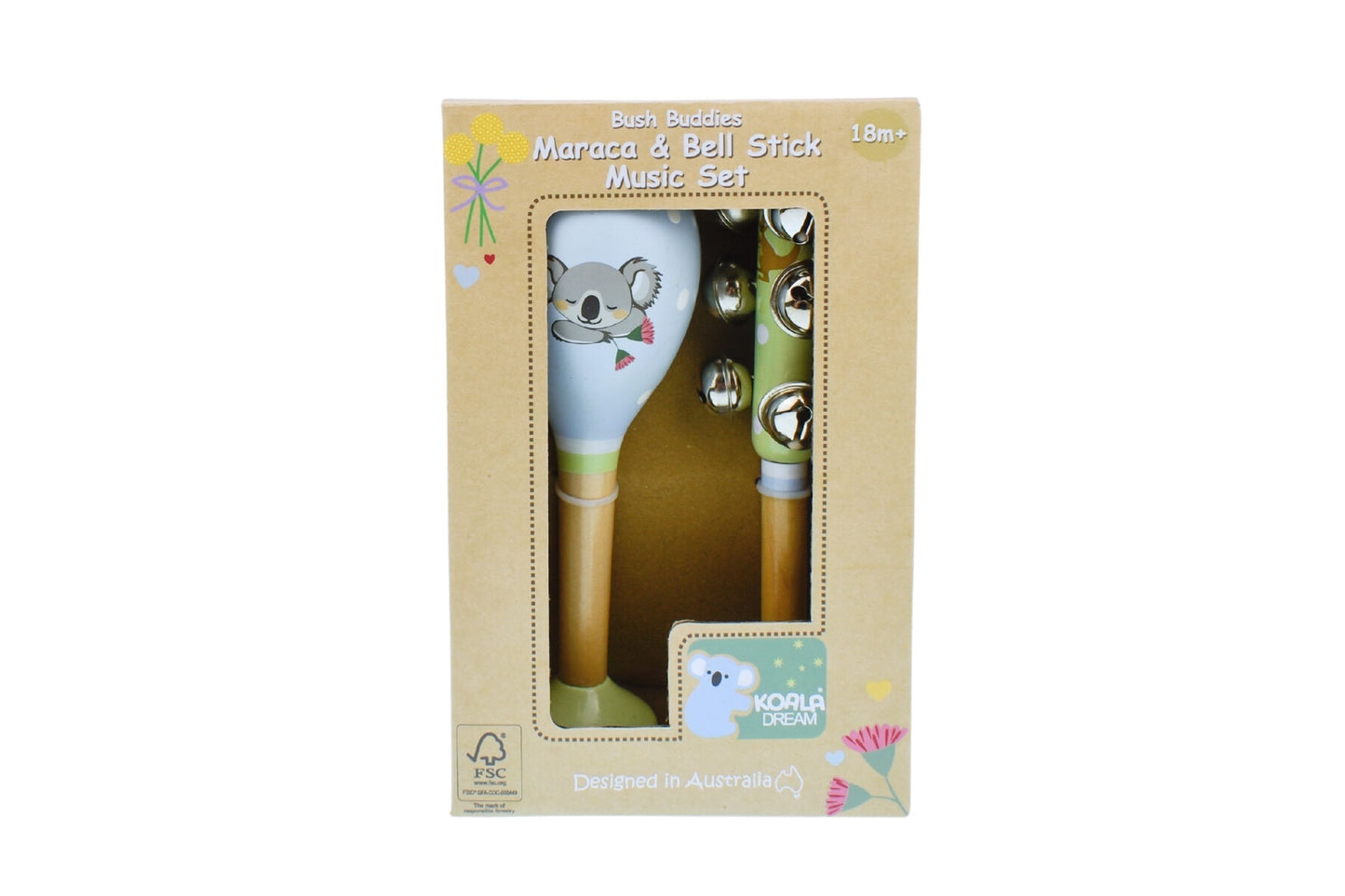 WOODEN MARACA & BELL BUSH BUDDIES