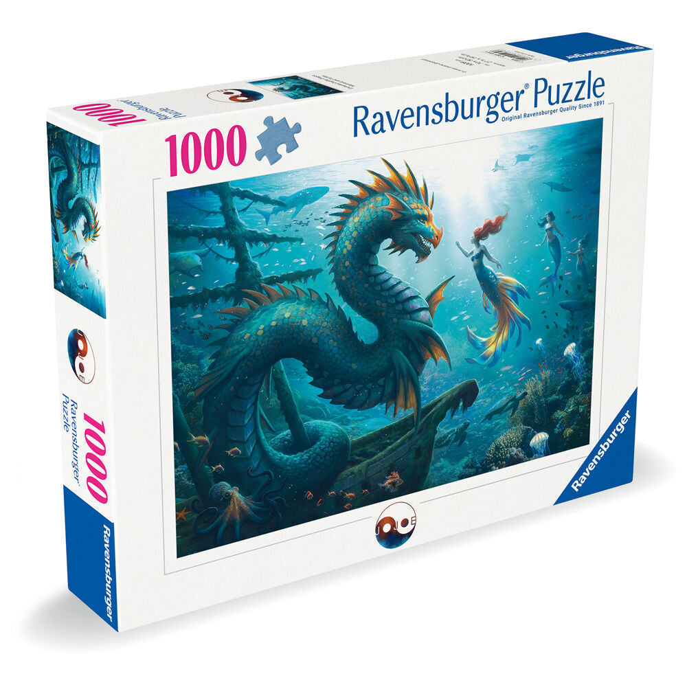 PUZZLE 1000PC FANTASY DRAGON & MERMAID