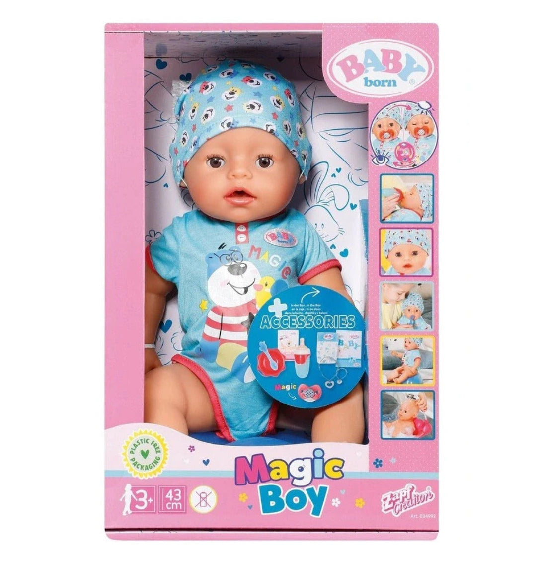 BB BABY BORN MAGIC BOY 43CM OPEN BOX