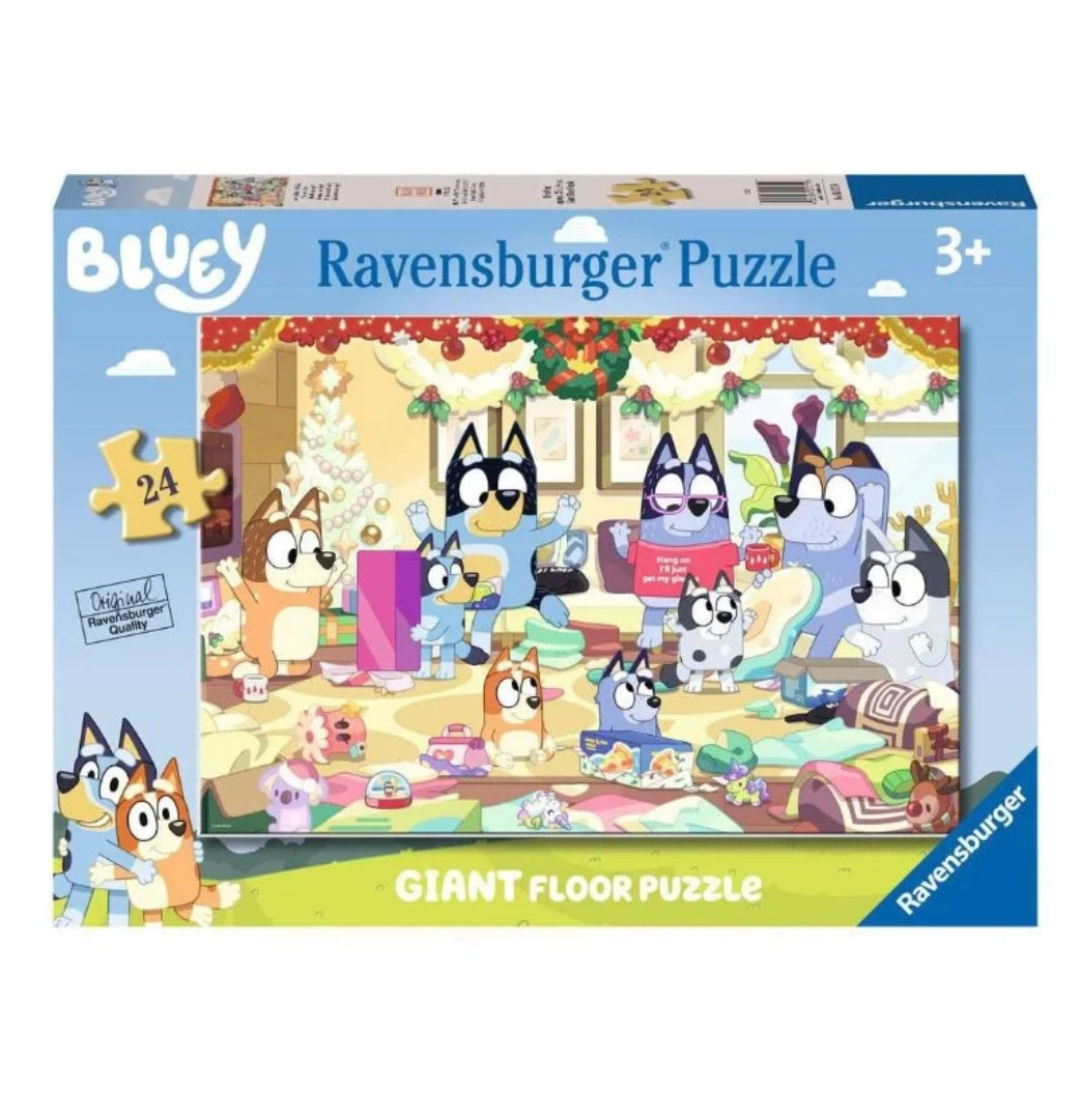 PUZZLE 24PC GIANT FLOOR BLUEY CHRISTMAS