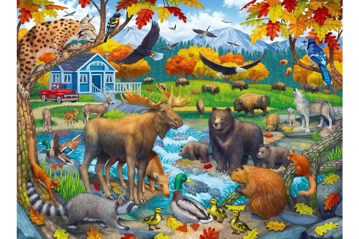 PUZZLE 150PC WILDLIFE GATHERING