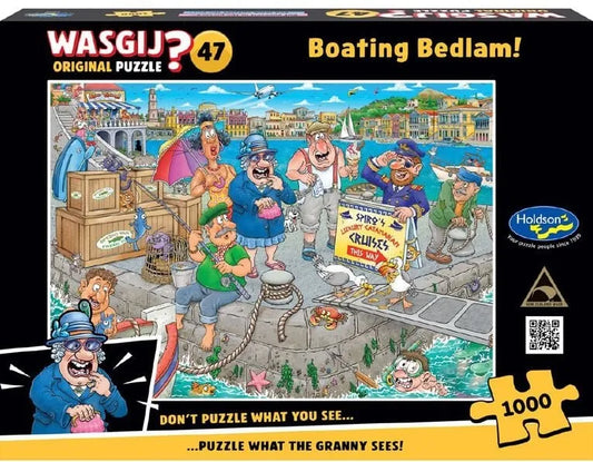 PUZZLE WASGIJ #47 ORIG BOATING BEDLAM