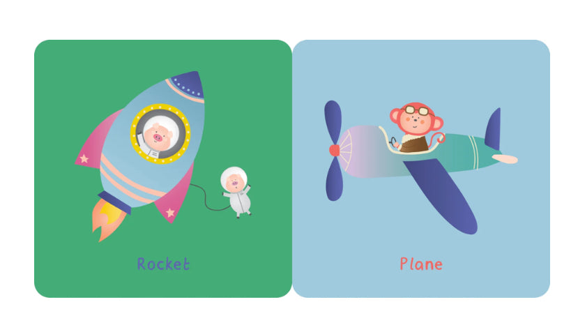 BOOK WITH RATTLE HANDLE TRANSPORT