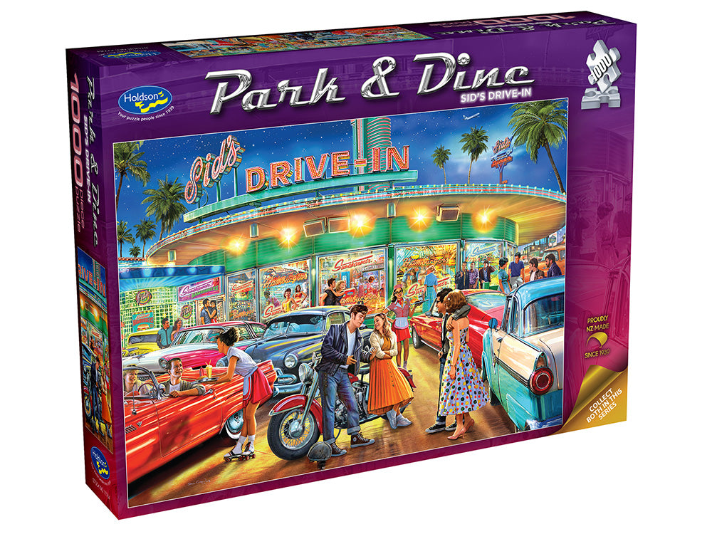 PUZZLE 1000PC PARK & DRIVE SID DRIVE IN