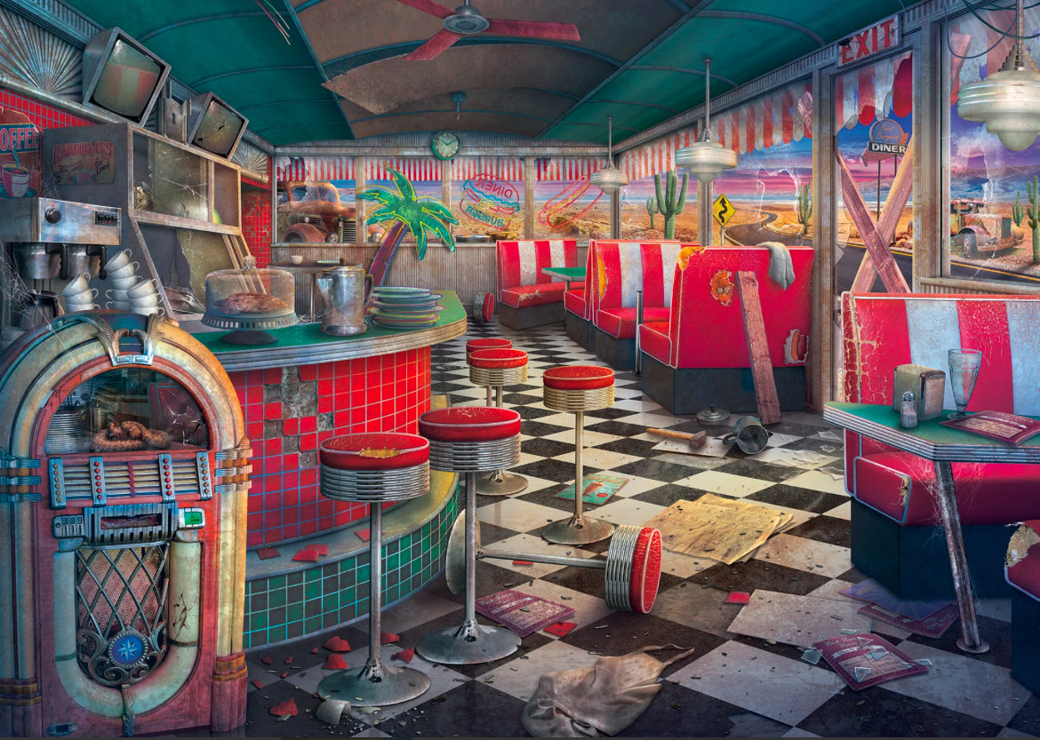 PUZZLE 1000PC DECAYING DINER