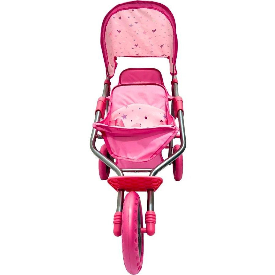 PW DOLL TWIN JOGGER PINK W STARS