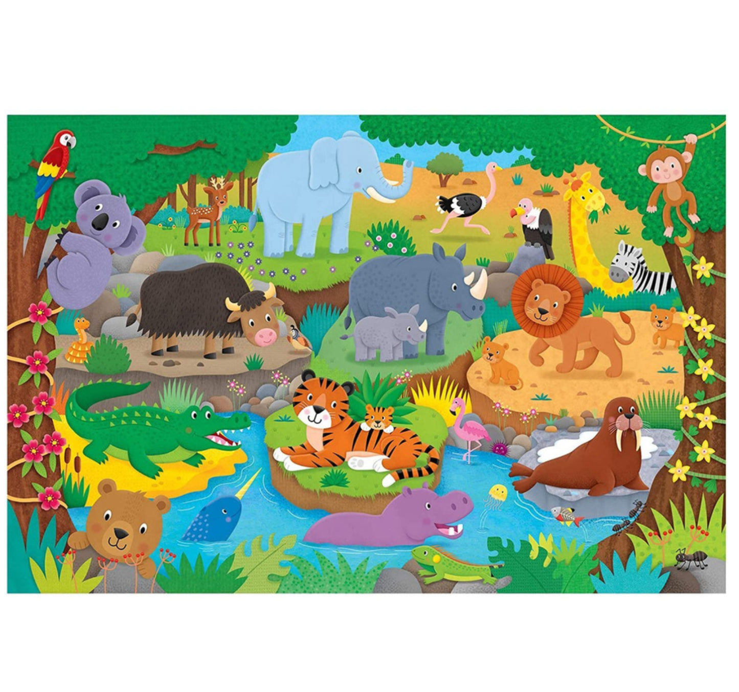 PUZZLE GALT FLOOR ALPHABET ANIMALS