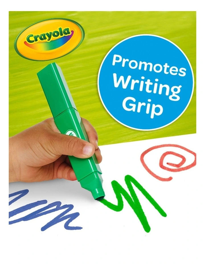 CRAYOLA MARKERS TRIPOD GRIP WASHABLE