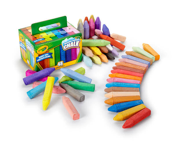 CRAYOLA CHALK 48CT SIDEWALK CHALK