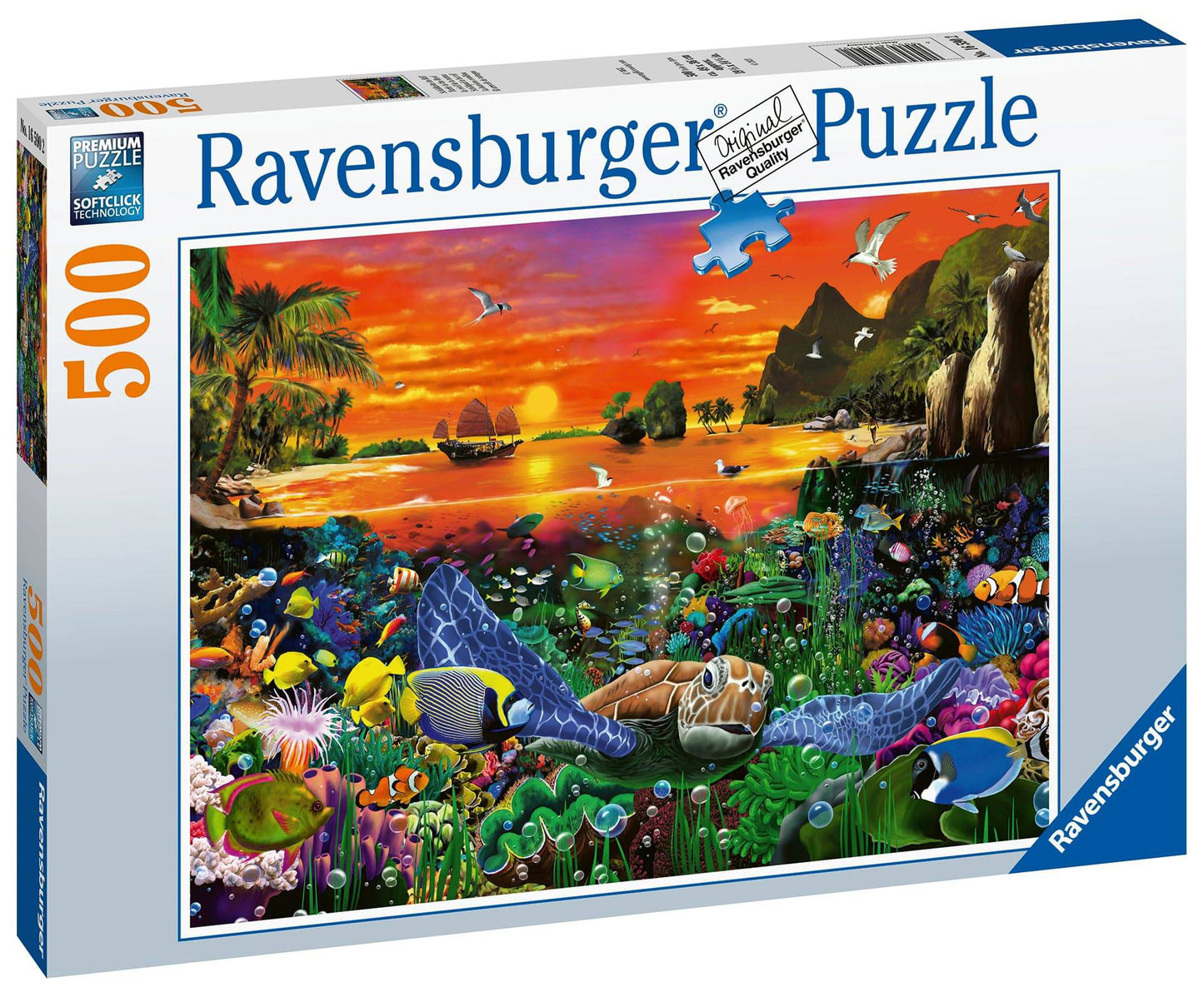 PUZZLE 500PC TURTLES IN THE REEF