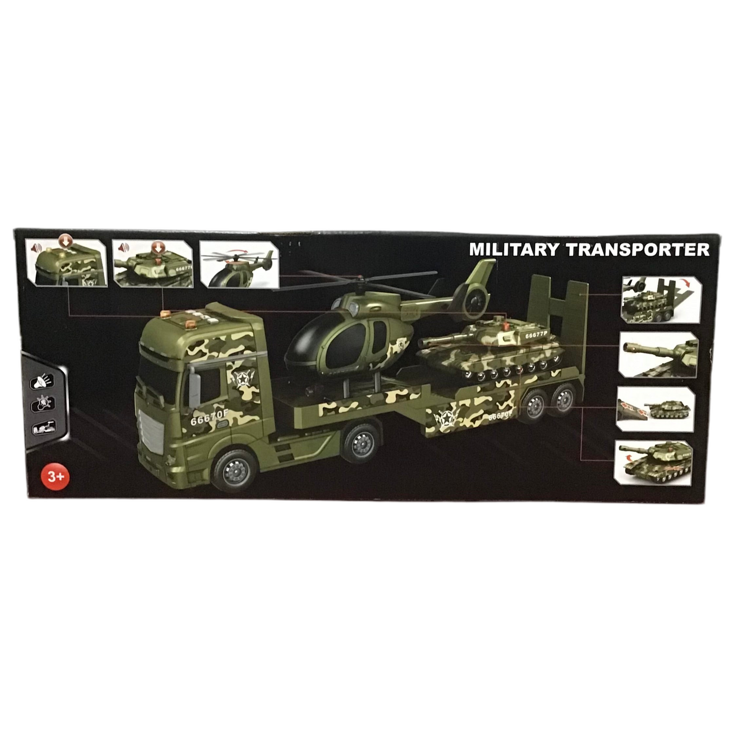 MILITARY TRANSPORTER L&S W 2 VEHICLES