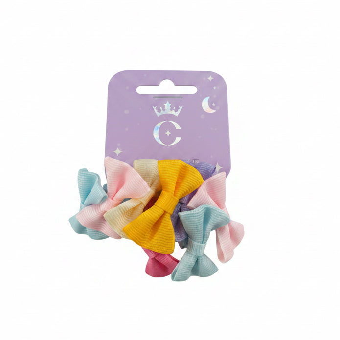 C/NICE HC08796A 8PCE MINI BOW HAIR TIES