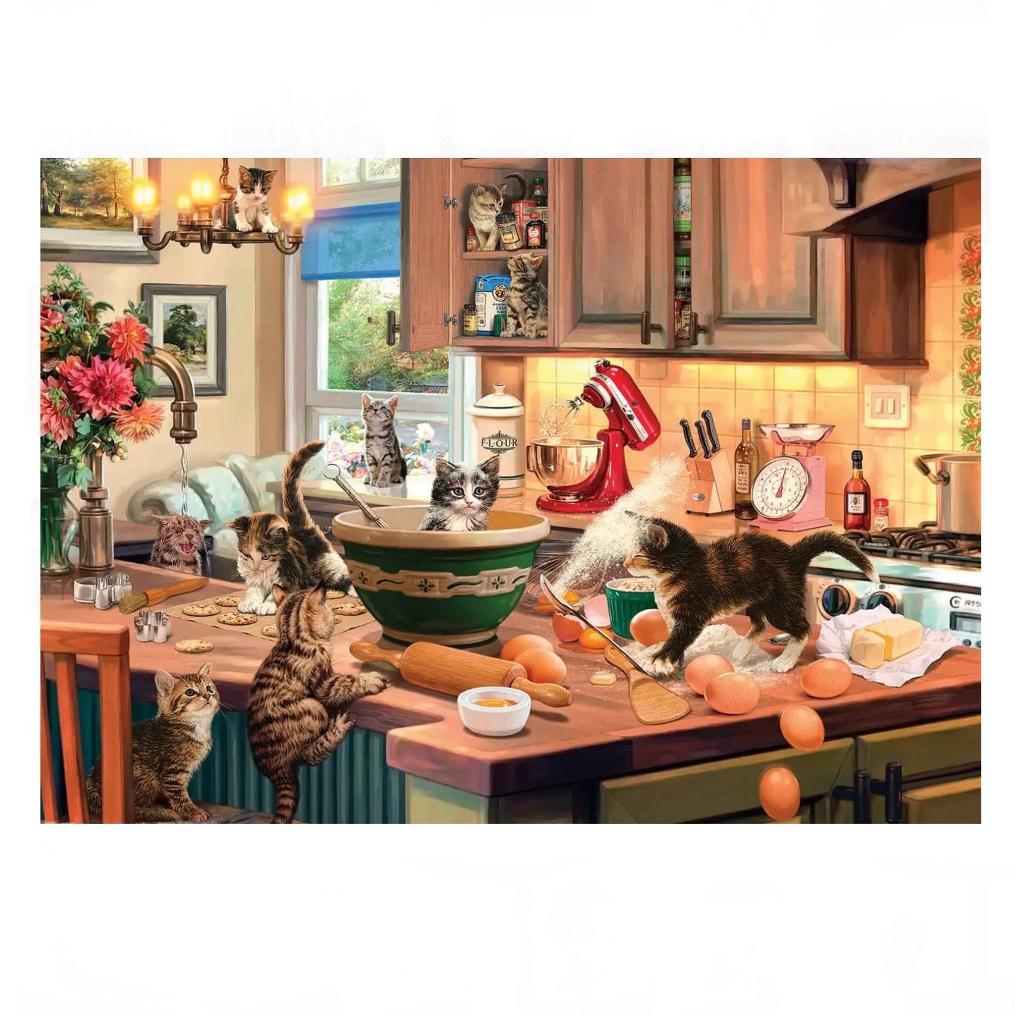 PUZZLE 700PC XL KITTEN KITCHEN CAPERS