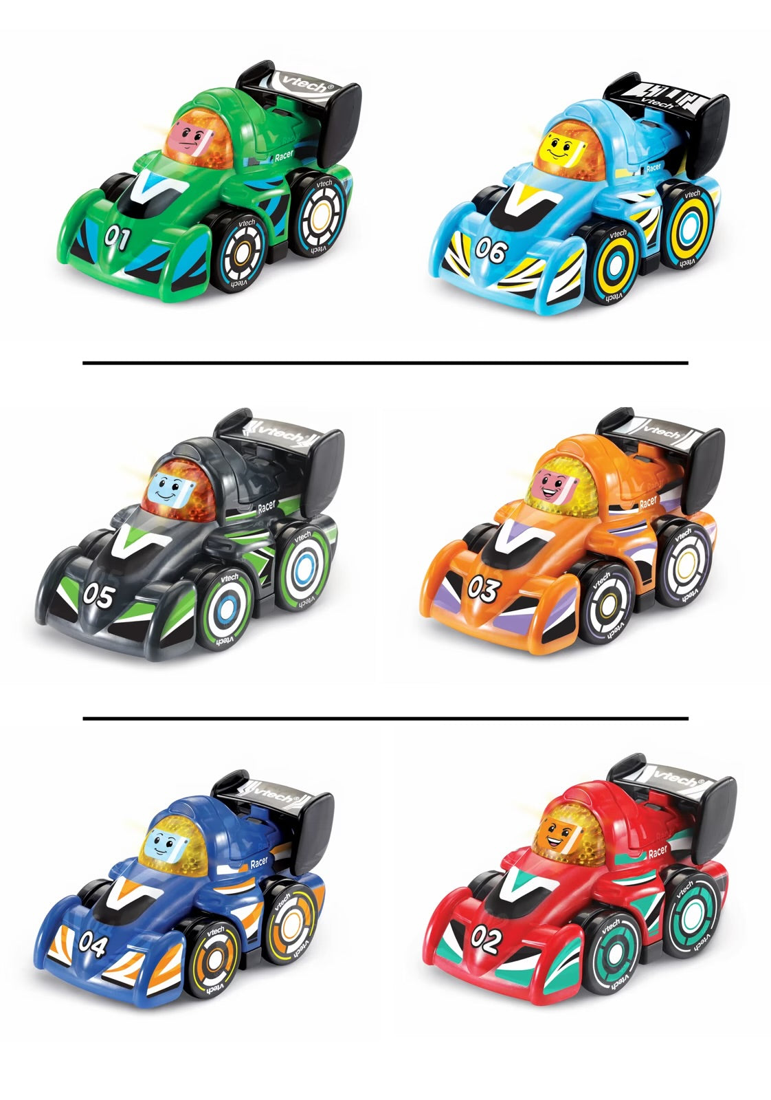 VTECH TOOT TOOT V RACERS 2 PACK AST