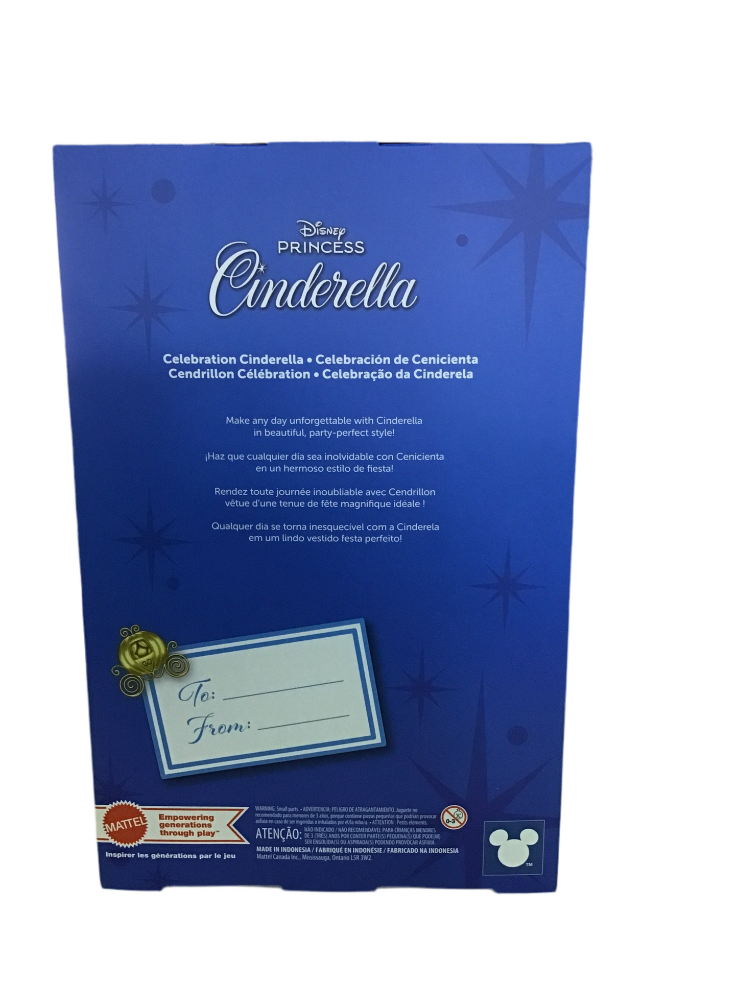 DISNEY PRINCESS CELEBRATION CINDERELLA