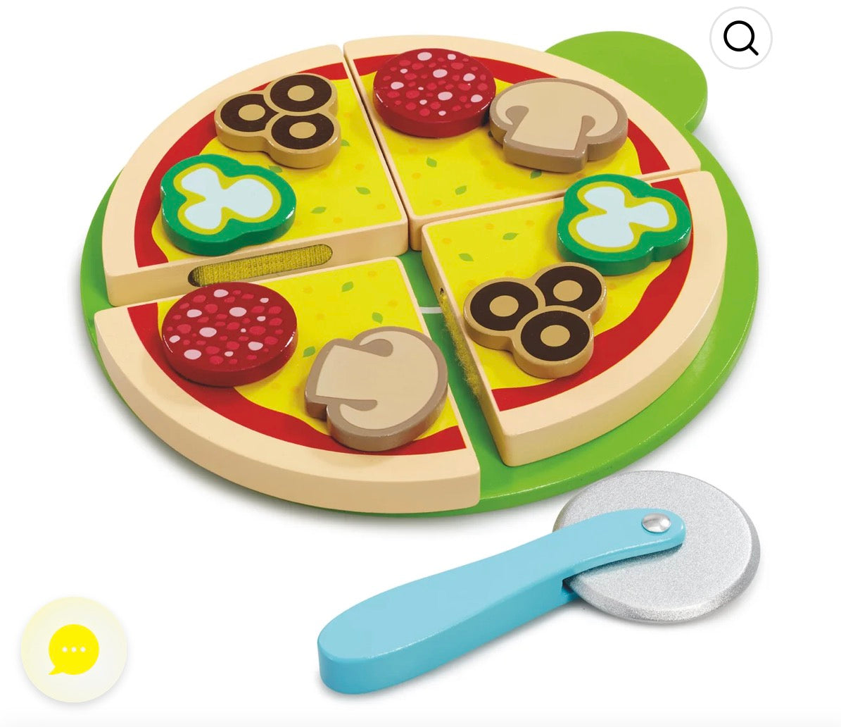 WOODLETS PIZZA SLICING SET