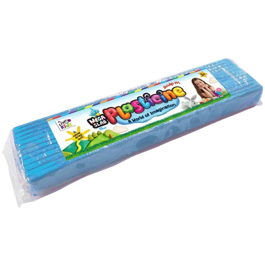 PLASTICINE 500GRAM BLOCK BLUE