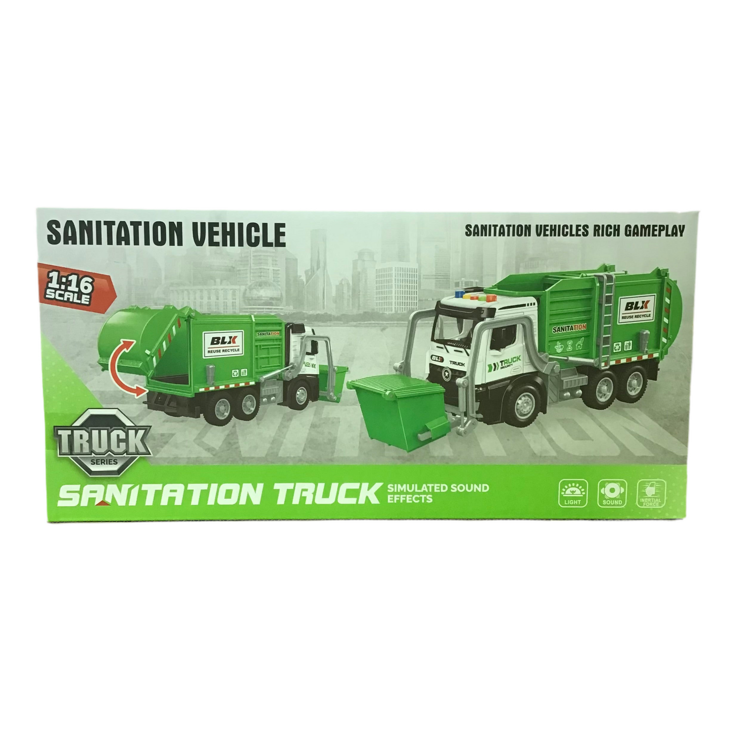 SKIP BIN GARBAGE TRUCK L&S 34CM