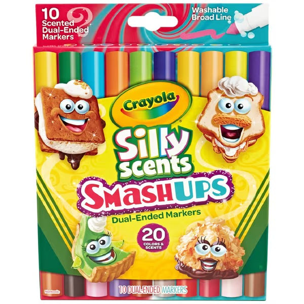 CRAYOLA MARKERS SS DUAL ENDED SMASH 10CT